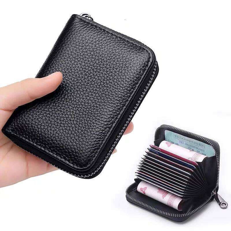 ID Holders Bank Credit Bus Cards Cover Anti Demagnetization Coin Pouch Wallets Bag Business Zipper Card Holder Organizer Y260206