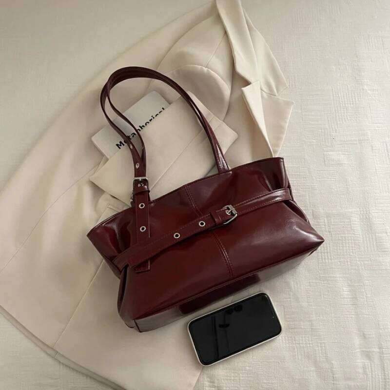 Winter Style Women's Retro Minimalist Tote Shoulder Bag 2025 Autumn Large Capacity Commuting Top-Handle Hand Bags for Women Y260204