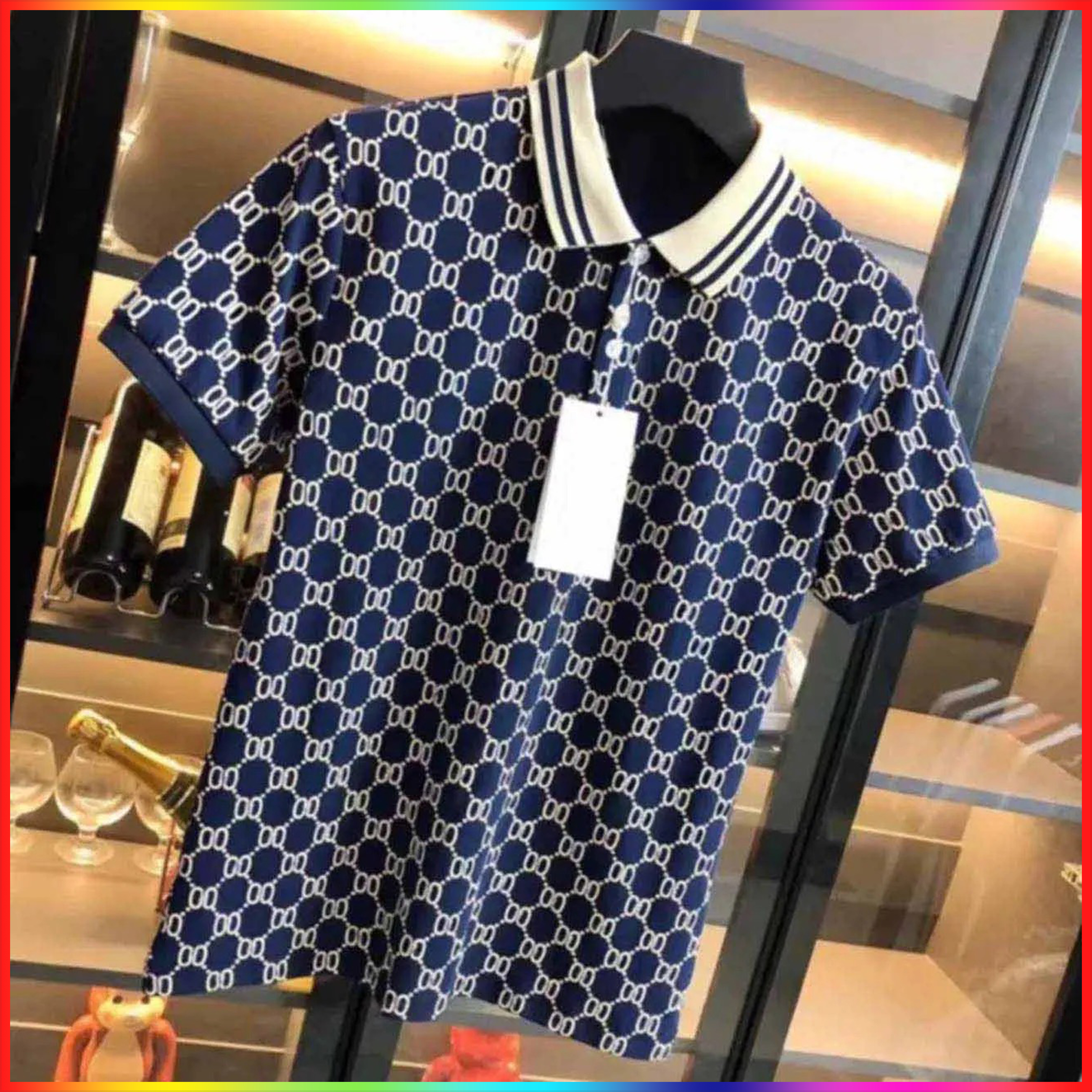 5A designer mens polo shirt Luxury Polos 26ss Casual Mens T Shirt Letter Print Embroidery Fashion High Street Casual breathable lapel fashion mens polo shirt