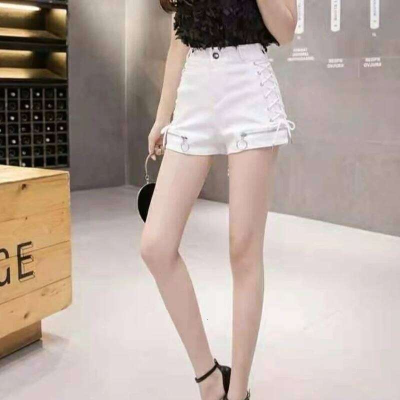 Sexy Punk Zipper Female Short Jeans Pants Summer Classic Fashion Clothing 2025 Outdoor To Wear Women's High Waist Denim Shorts XJ260206