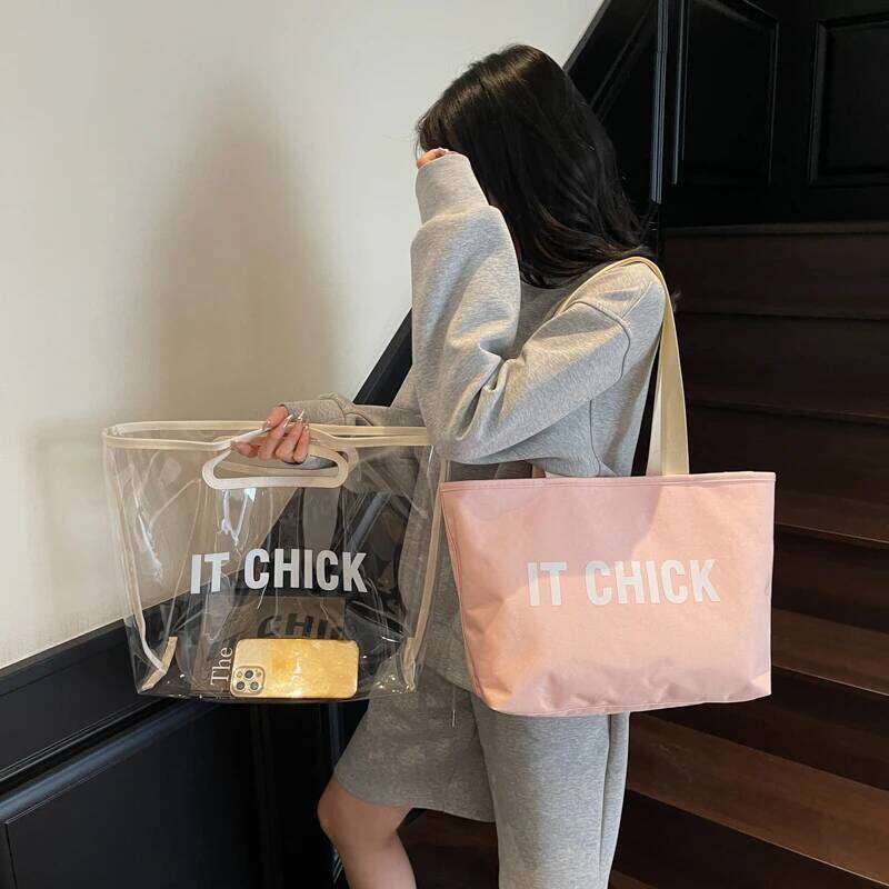 Women Tote Handbag Transparent Seaside Shoulder Bag Beach Jelly Pack PVC Waterproof Top Handle Bags Casual Summer Underarm Pouch Y260204