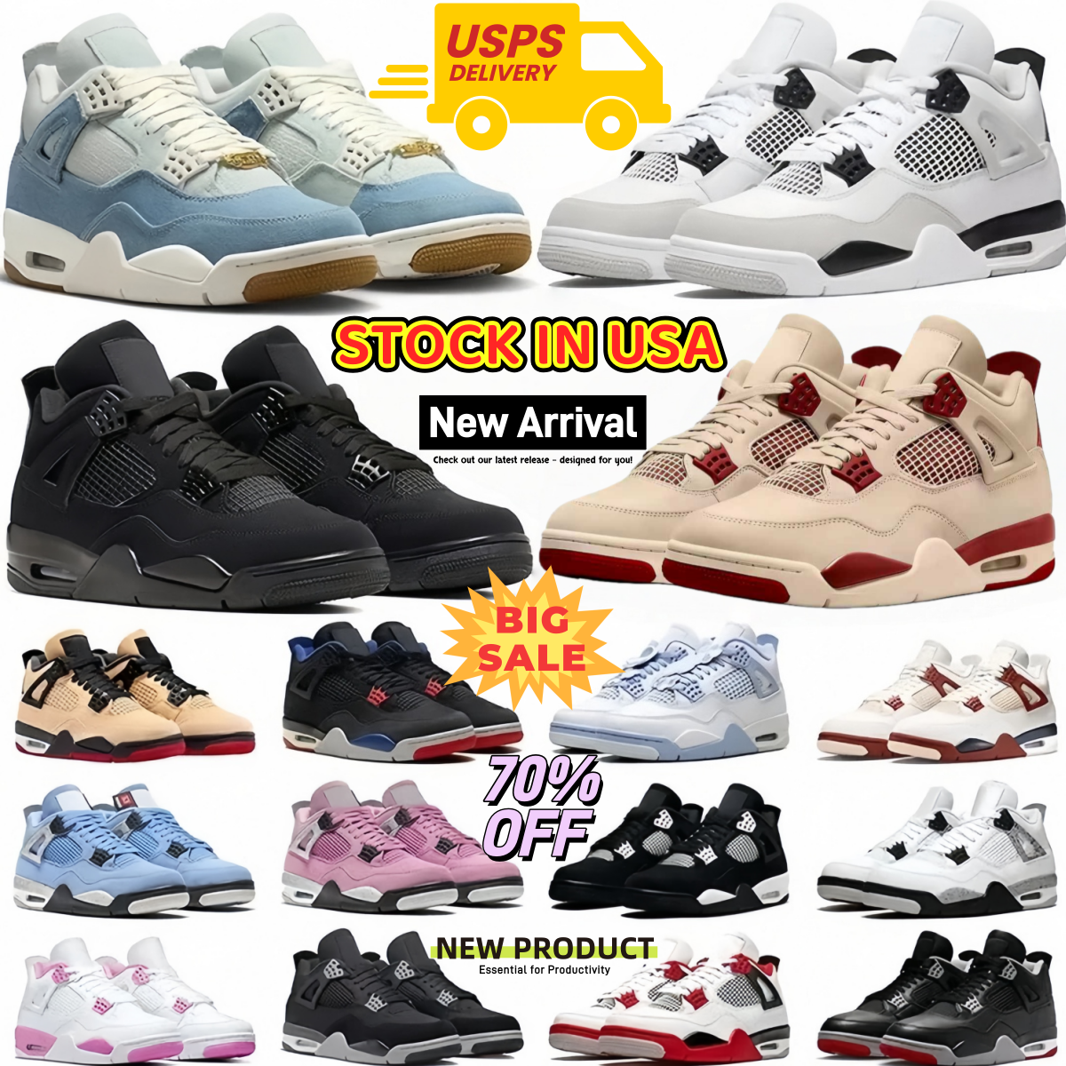 Box 4 4s Basketball Shoes Toro Bravo Pale Black Cat 2025 Thunder Sulfur Sail Sierra Red Military Bred White Cement Laker Imperial Purple Flight Club Trainer j4 Sneaker