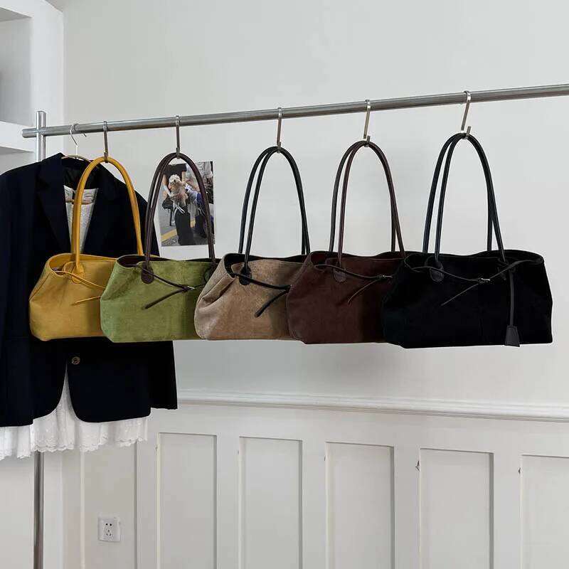 LEFTSIDE Women's PU Leather Shoulder 2025 Winter New Fashion Retro Underarm Bag Luxury Brand Handbags Tote Bags Z260207 - view 6