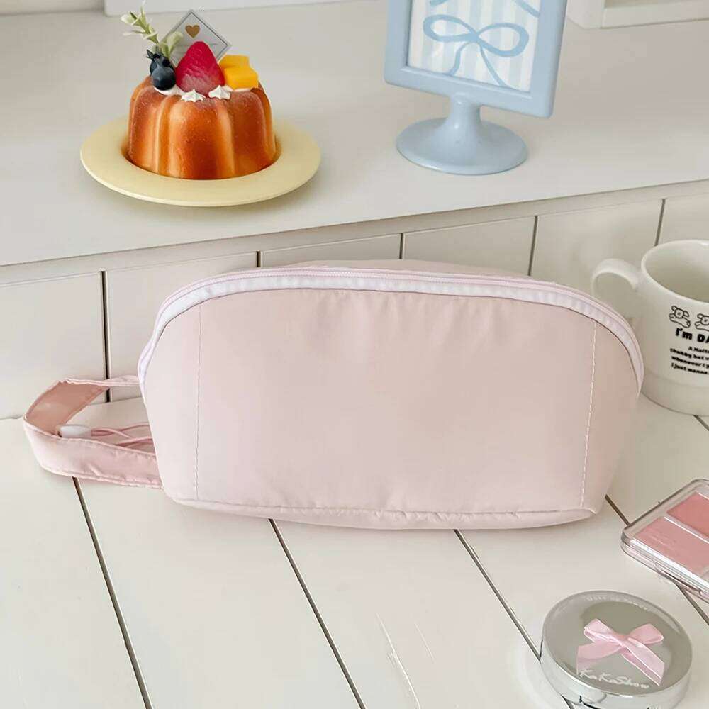 Portable Pouch Female Organizer Toiletry Makeup Women's Handbag Pink Large Cosmetic Bag for Travel Y260206