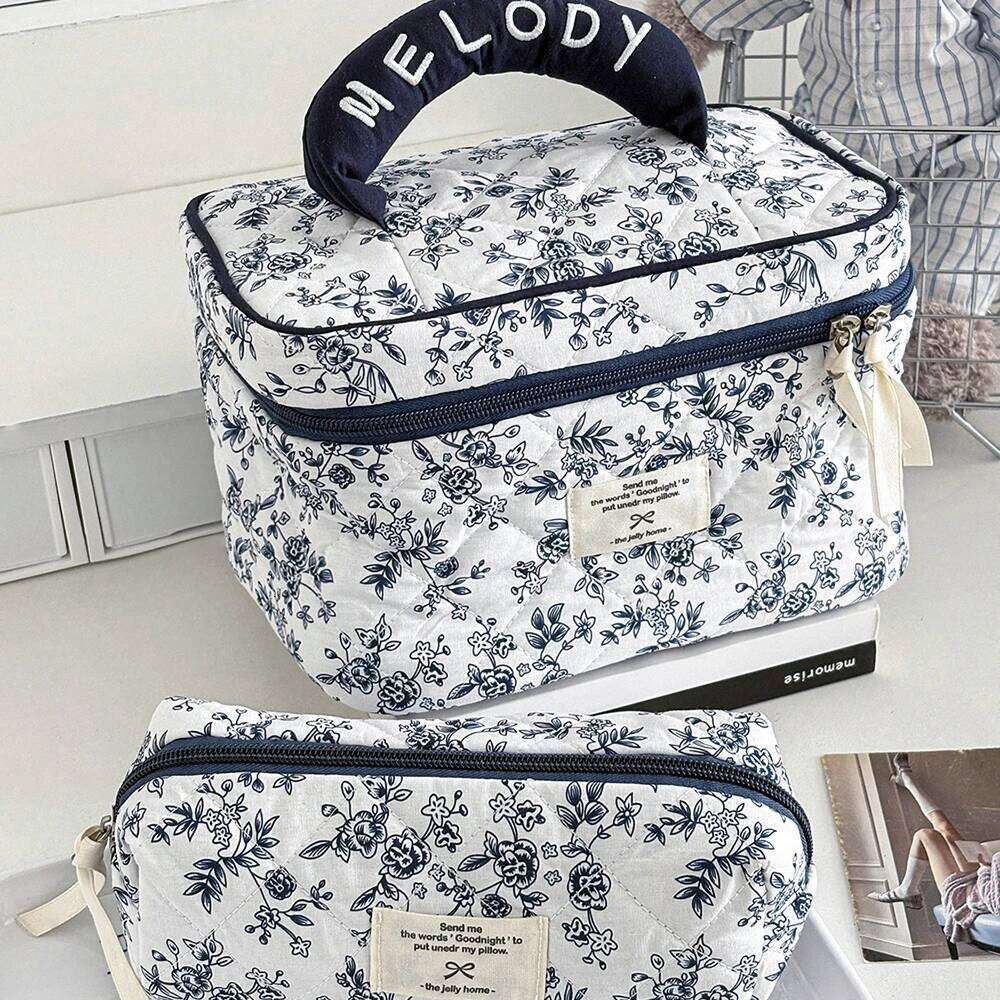Wholesale Quilted Large Pouch Travel Cosmetic Organizer Toiletries Makeup Clutch Bag Women Bags Y260206