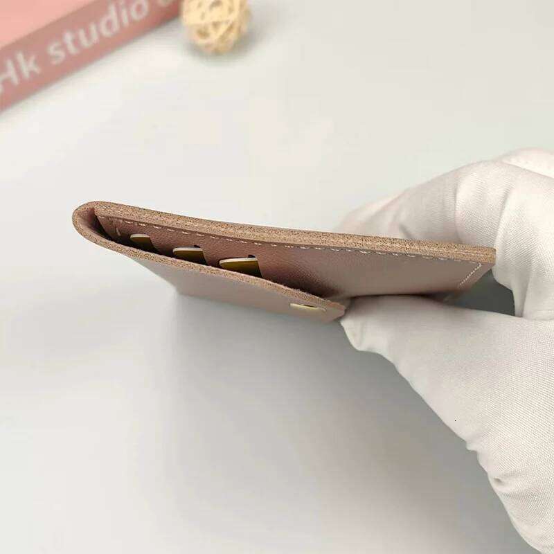 Ultra Thin Mini Women Wallet Leather Hasp Simple Business Bank Credit ID Card Holder Small Coin Cards Cover Pouch Y260206