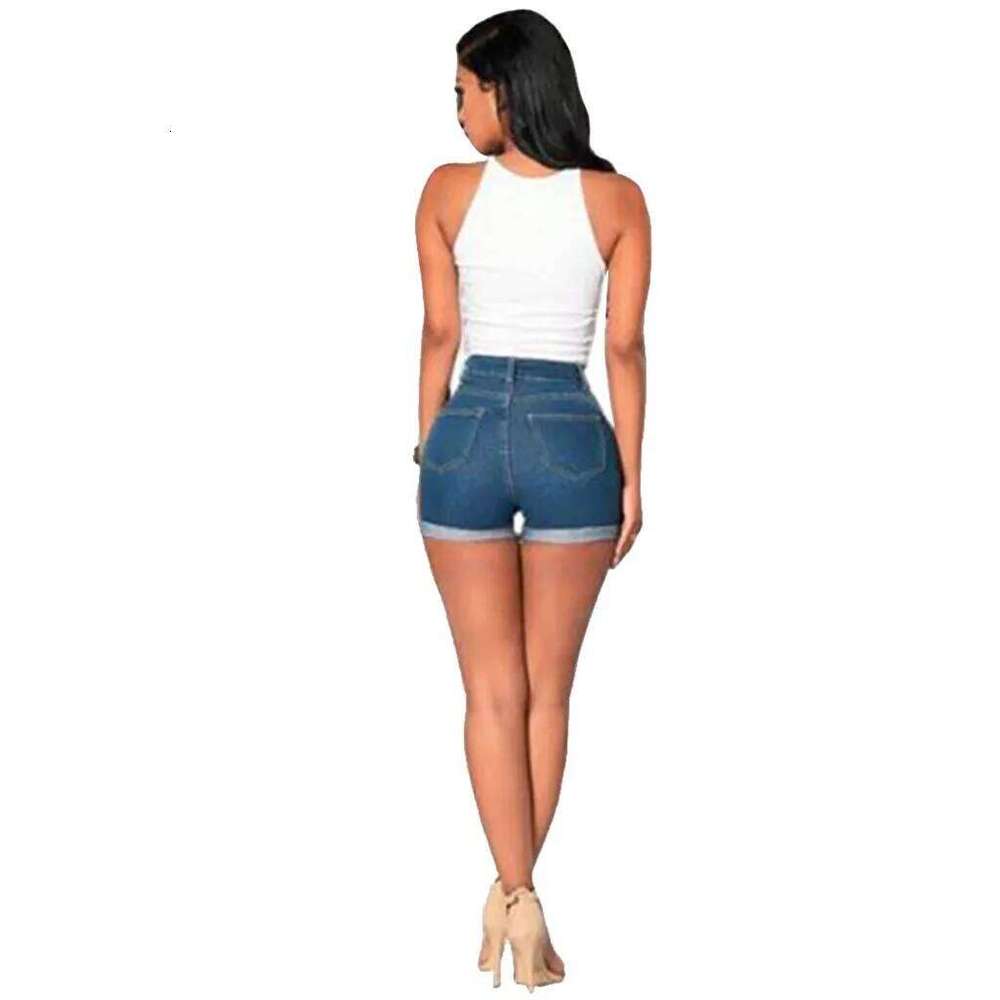 2023 Dark Blue Jean For Women Casual Sexy Hip Lift High Waist Denim Shorts Mujer Short Jeans Female XJ260206