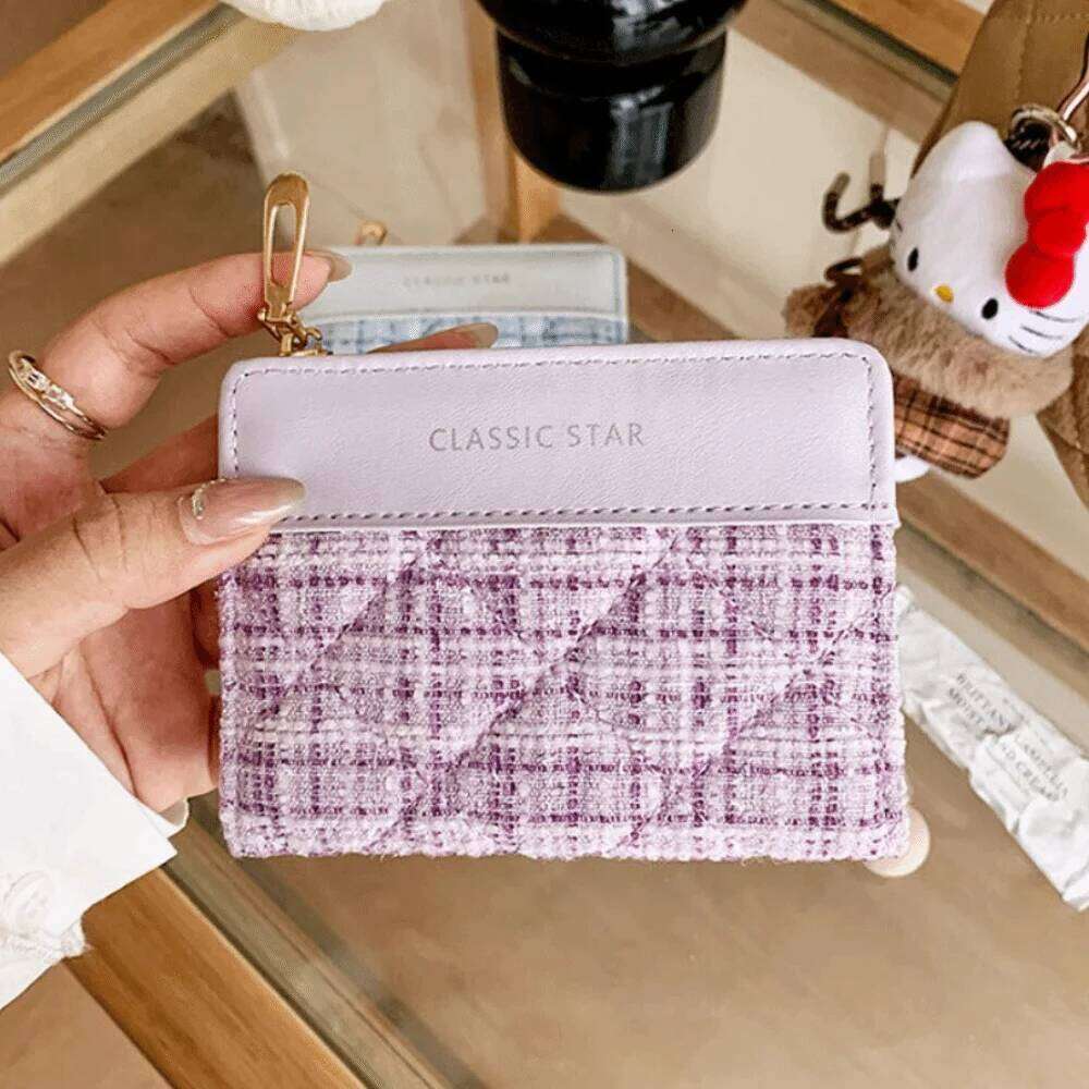 Luxury Mini Short Wallet PU Leather Solid Color Money Bag Large Capacity Card Holders Woman Y260206
