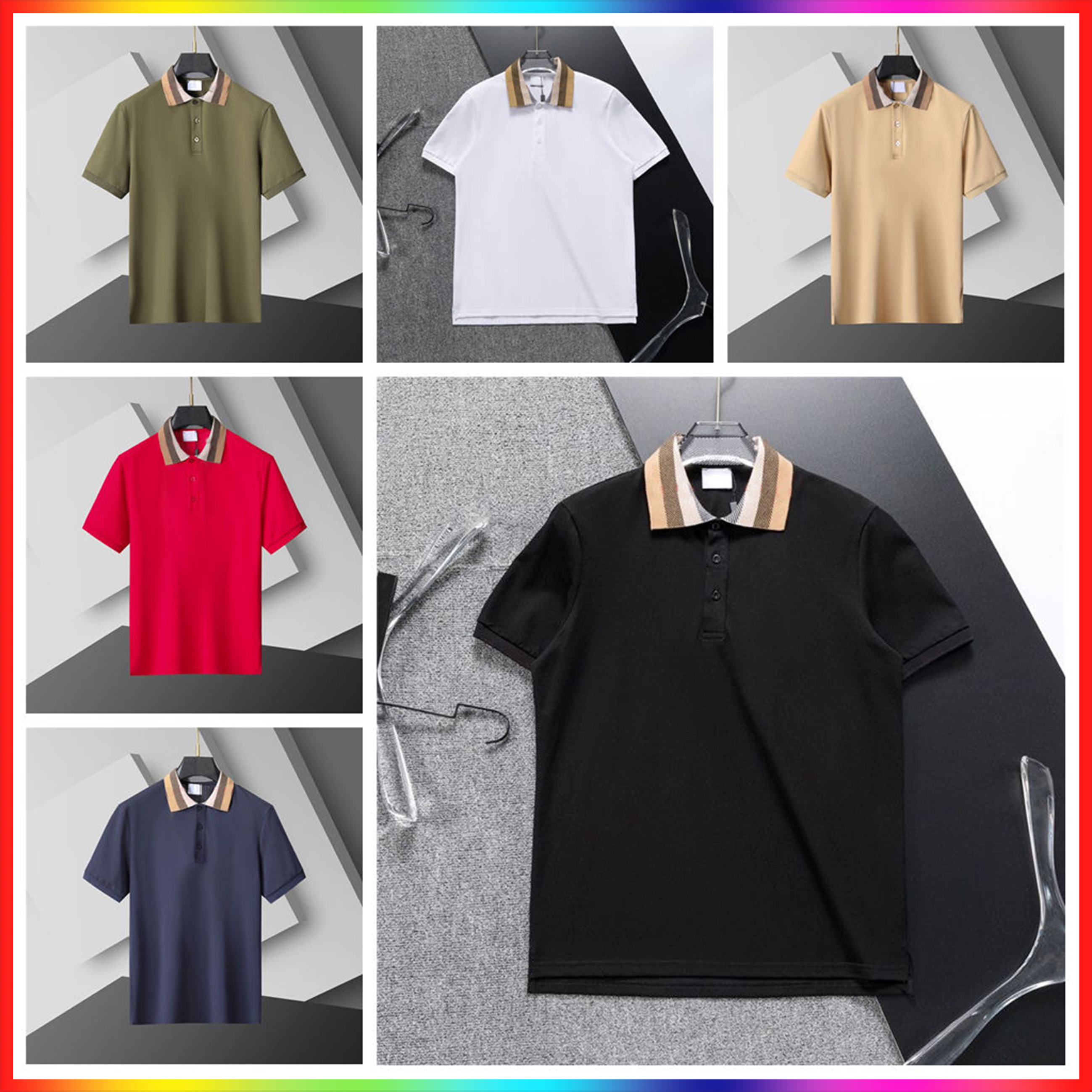 2026 designer mens polo shirt snake polos embroidery mens street luxury fashion polo shirt summer fashion breathable short-sleeved lapel casual black white shirt