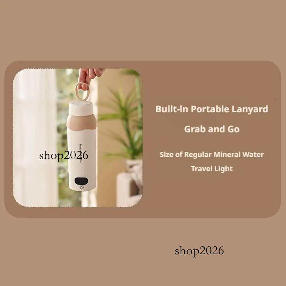 Portable Electric Kettle Stainless Steel Travel Outdoor Home Heating Cup Mini Water Boiler Camping USB Auto Accessory Tools