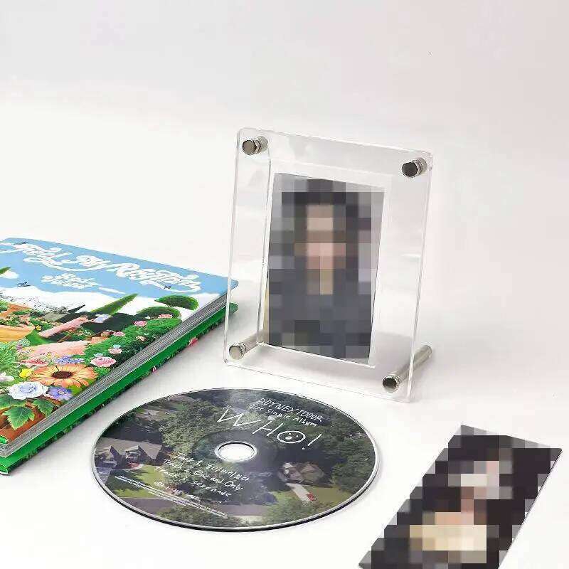 Kpop Stand Picture Photocard Display Idol Cards Photo Frame Desktop Decor Record Design Decoration Acrylic S260205