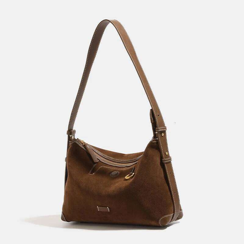 Fashion Women Winter Big Boston Pillow Tote Soft Matte Suede Leather Handbag Dumpling Shoulder High End Sensational Bag Y260205