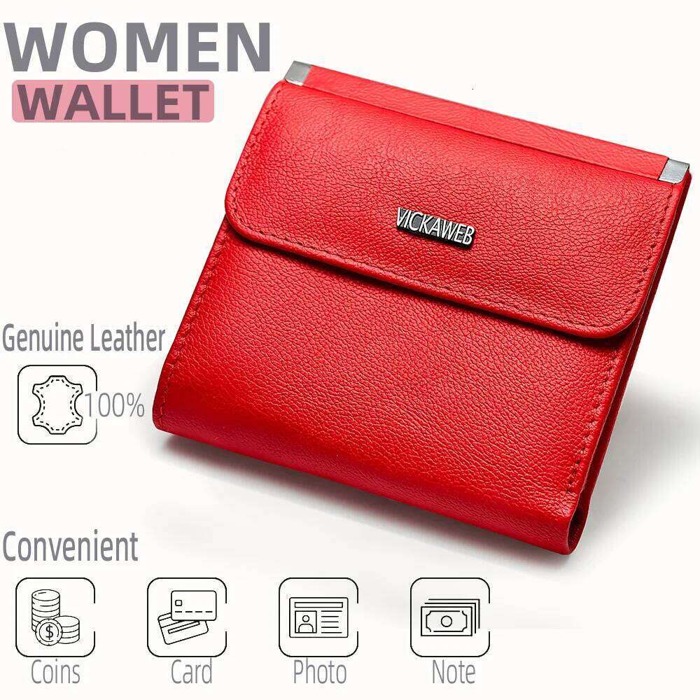 Mini Magnetic Women Short Genuine Leather Fashion Solid Hasp Wallet Female Small Sequined Woman Wallets And Purse Y260206