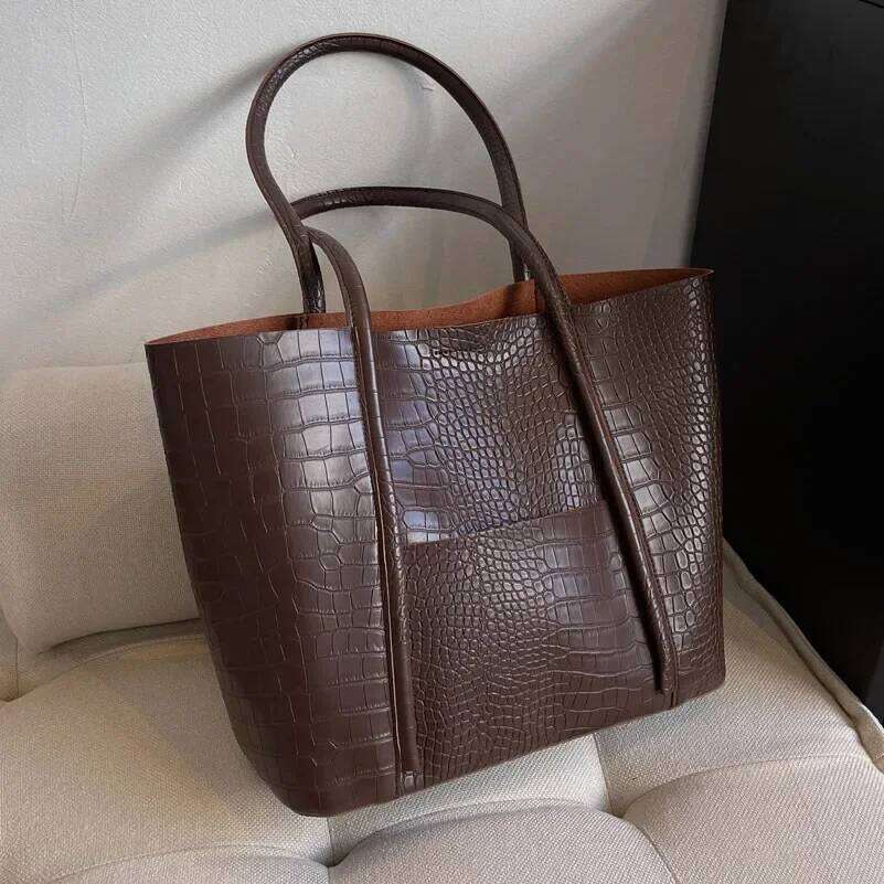 Women Large Pu Shoulder Bag 2024 Vintage Leather Material Trendy Women's Fashion Wallet Handbag Z260207 - view 5
