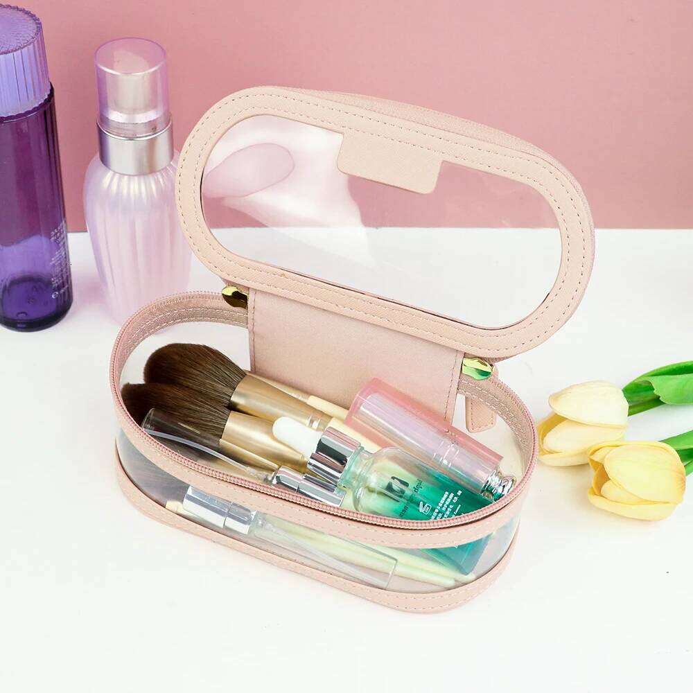 Customized multi-color PU leather PVC washroom with large storage capacity and waterproof makeup bag Y260206