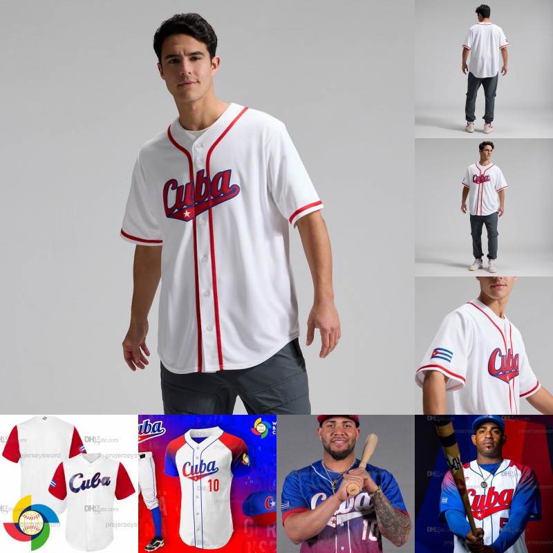 2026 Cuba World Baseball Classic WBC Jersey Frank Alvarez Yiddi Cappe Emmanuel Chapman Josimar Cousin Naykel Cruz Yoan Lopez Andrys Perez