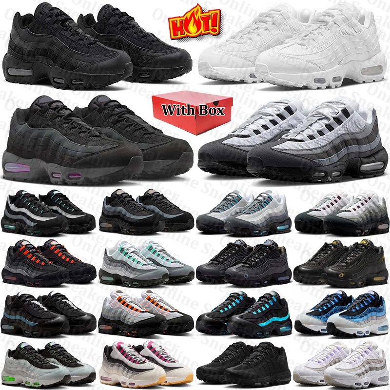 free shipping with box Designer airmaxx 95 95s sneakers Running Shoes neon Pink Foam black blue trainers for mens chaussure Outdoor men Sports runners