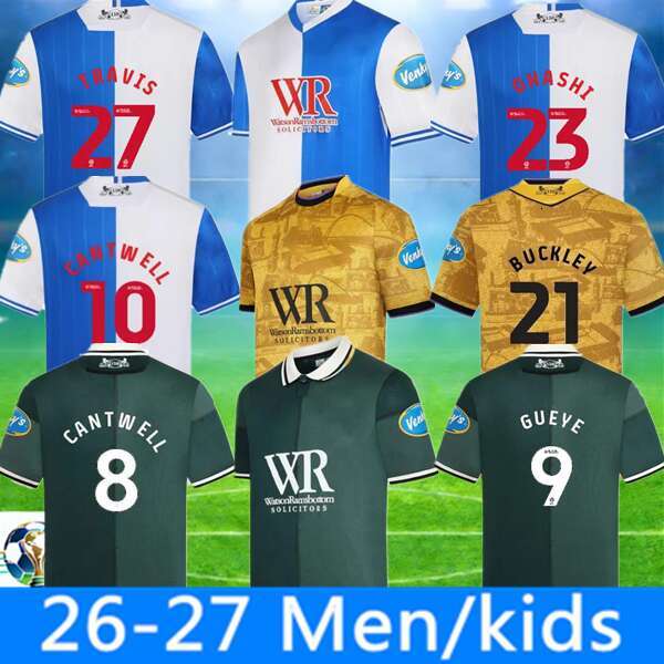 25 26 Blackburn 150th Anniversary Rover s soccer jerseys 2025 2026 TRONSTAD CANTWELL TRAVIS OHASHI GUEYE home away third 94 95 retro long sleeve football shirt