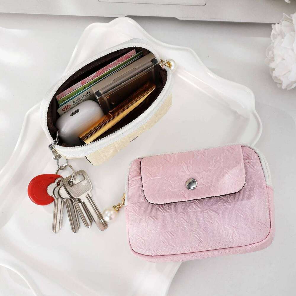 New Mini Cute Zipper Women's Coin Wallet Girls Earphone Money Storage Clutch Key Bag Purse Y260206