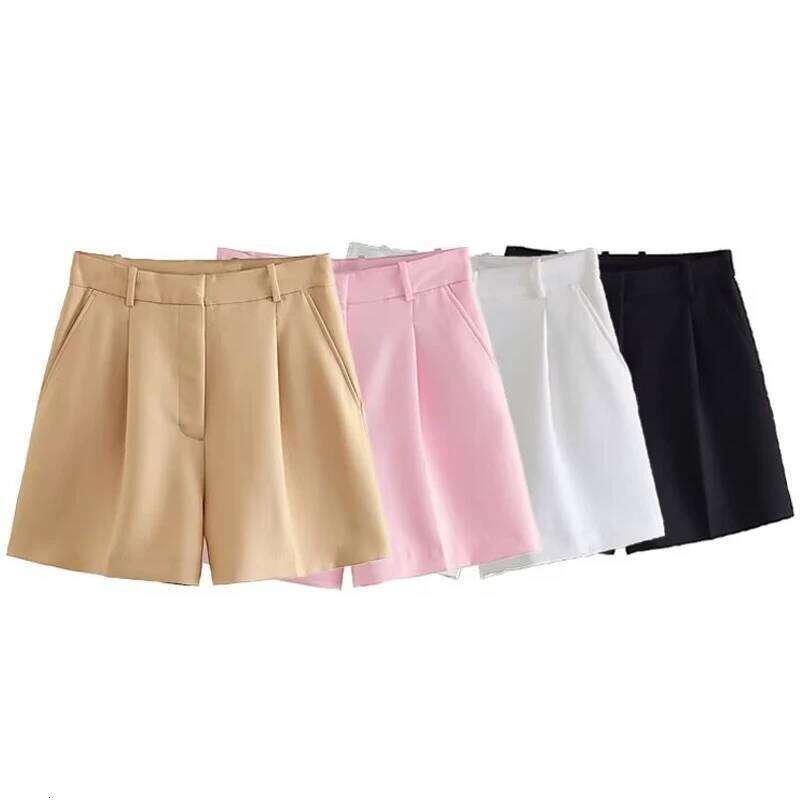 HXAO Women's 2025 Black White Khaki Pink Woman Fashion Sexy Micro High Waist Elegant Casual Cycling Shorts XJ260206