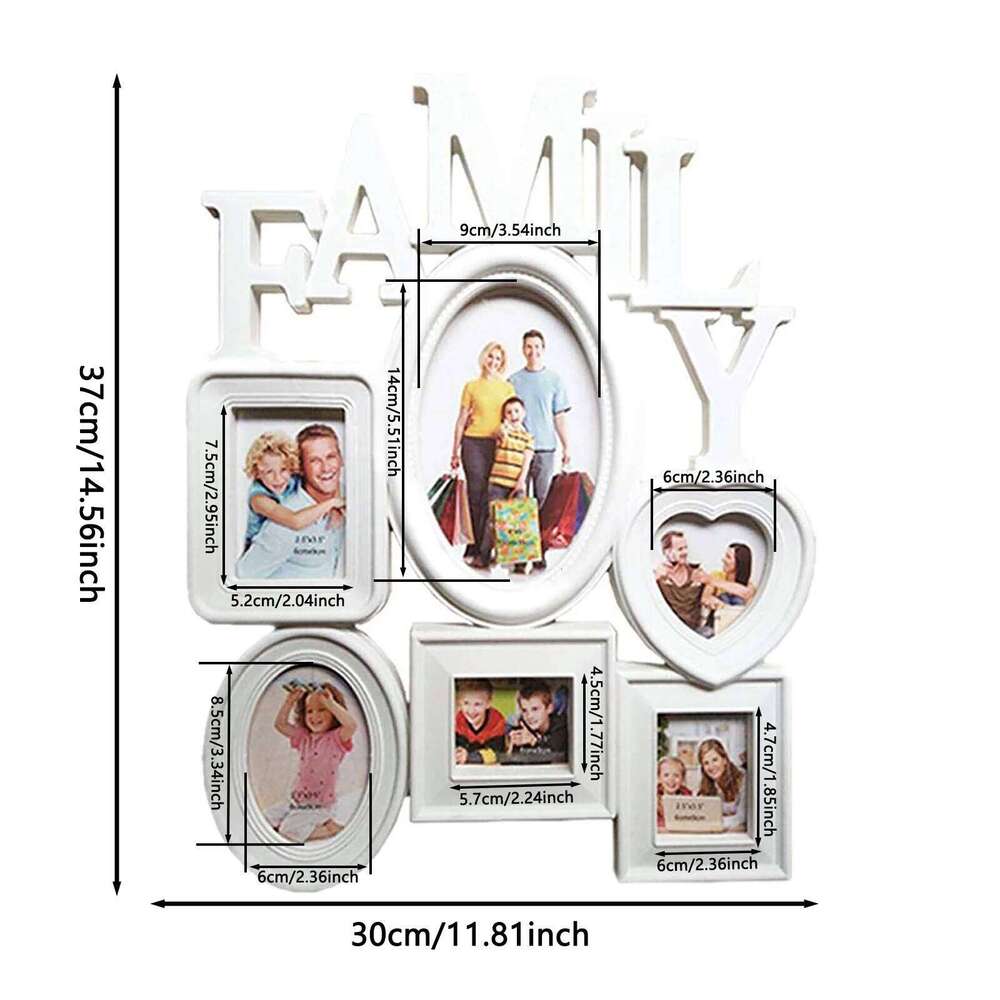 30*37cm Family Frames Wall Hanging Easy Installation Modern Minimalist Frame for Photo Picture Display Use S260205