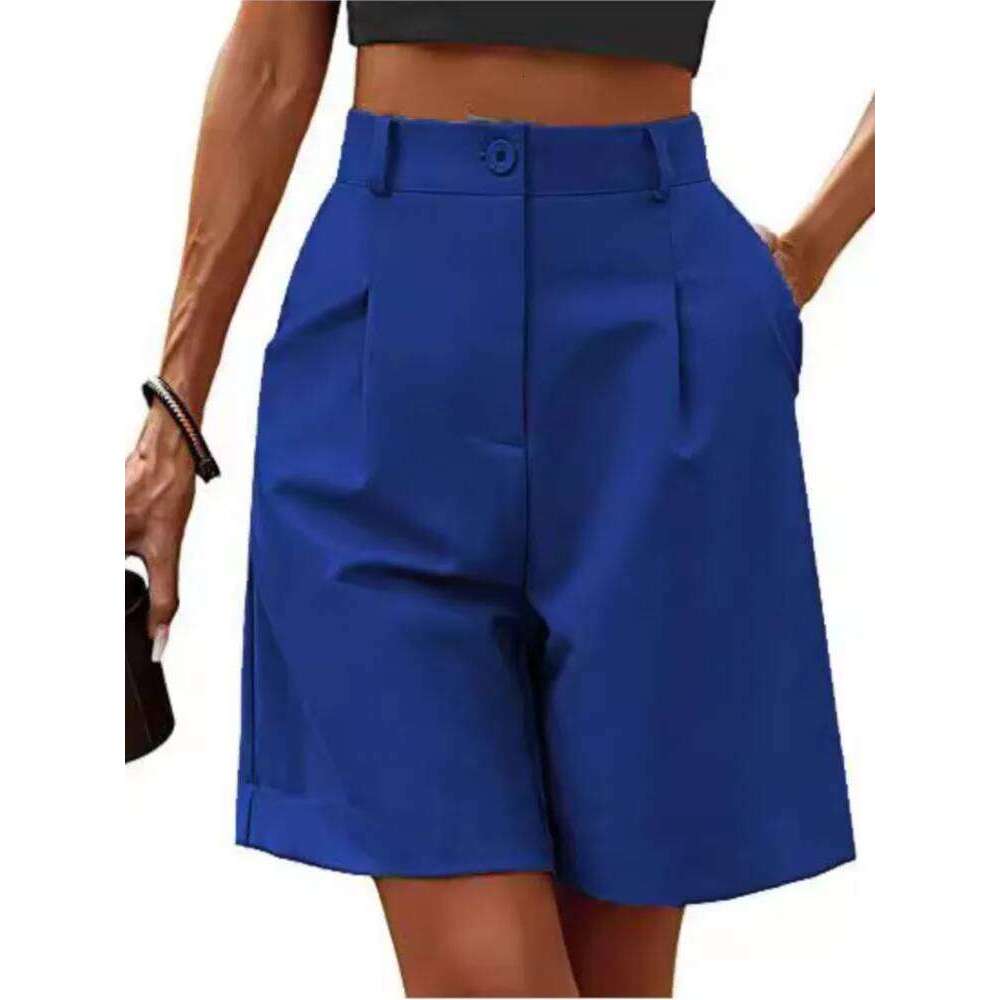 Summer Thin High-waisted Loose Slimming Straight Casual Breathable Wide-leg Five-point Pants Women's Street Trend Shorts XJ260206