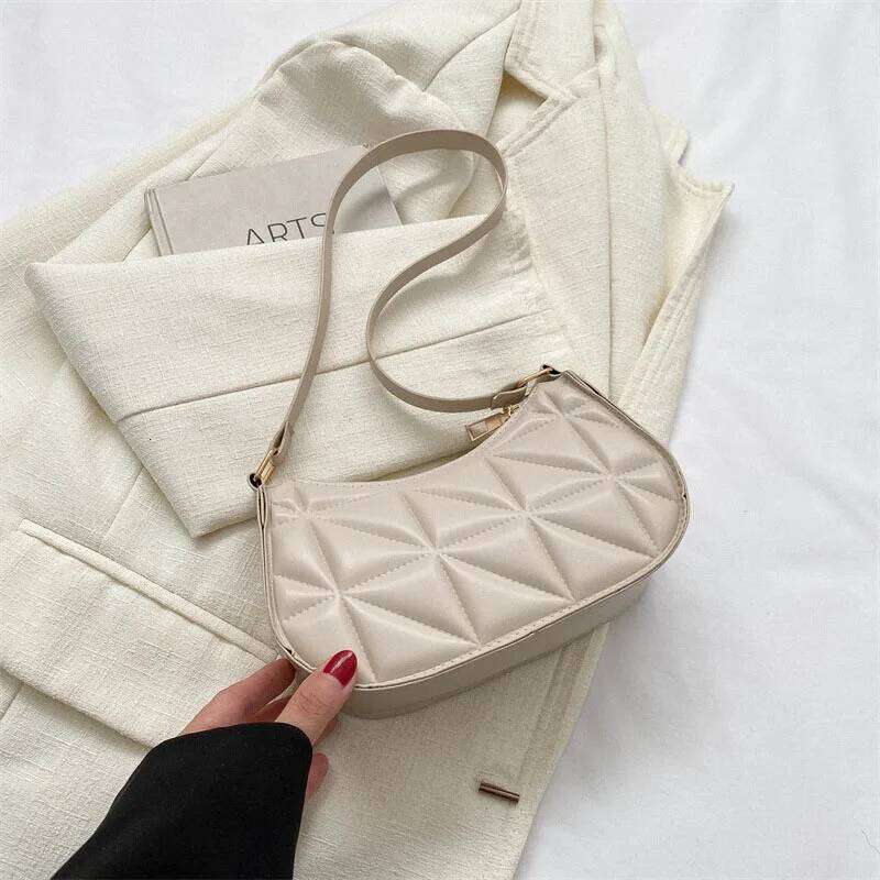Mini Fashion Underarm Shopping Bag Retro Casual Totes Shoulder Bags Female Leather Solid Color Handbag for Women Y260205