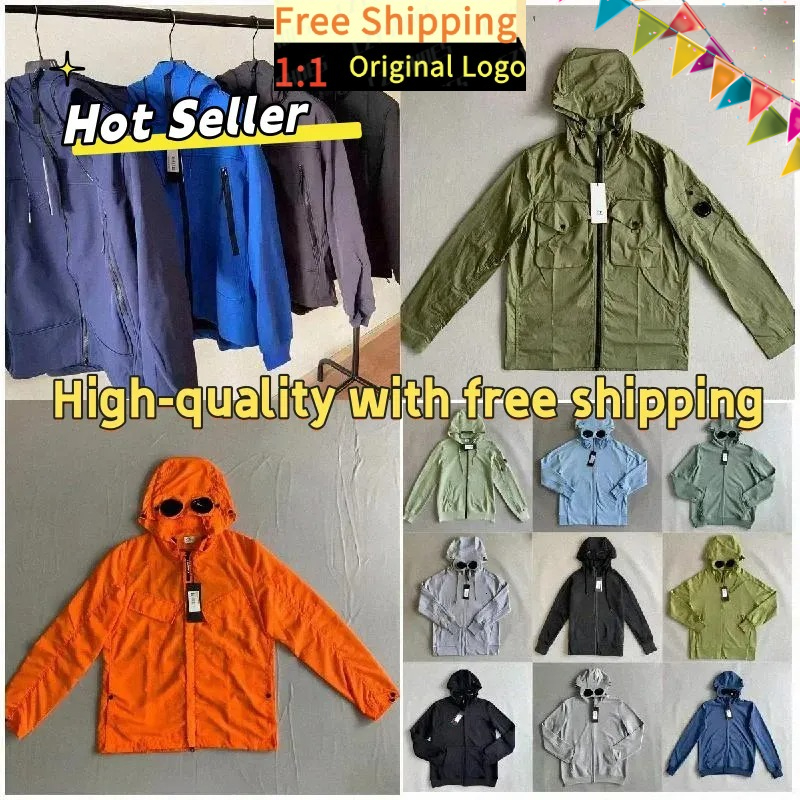 C p Companys Mens Hoodies Sweatshirts Hooded Jackets C p Hoodie Windproof Storm Cardigan Overcoat Fashion Hoodie Zip Fleece Lined Coat Men Modern Stylish leicl001