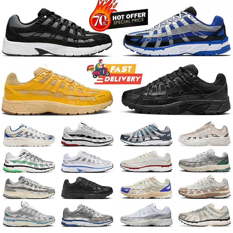 2026 Designer Mens Running Shoes P6000 trainer P 6000 Anthracite Smoke Grey Shadow grey Silver Triple White man Women Sneakers Outdoor Sports Trainers Casual shoes