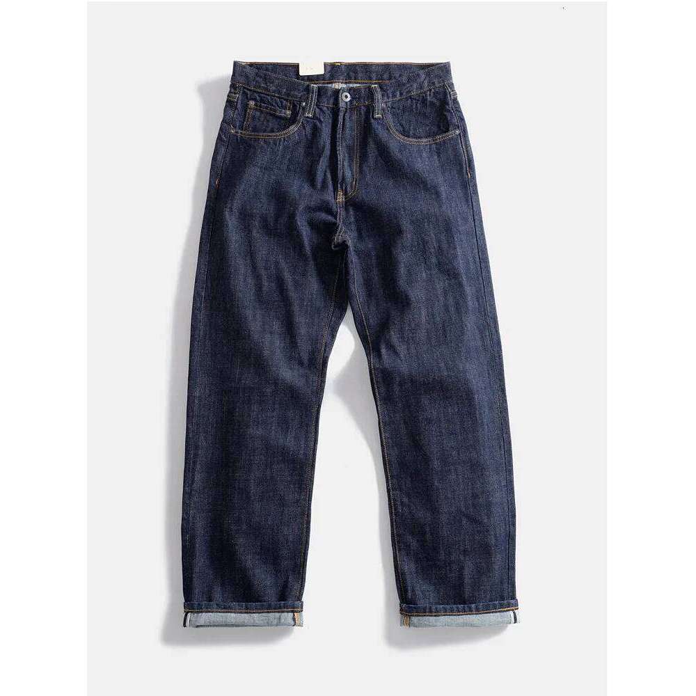 16oz Heavyweight Red Selvedge Denim Jeans for Men High Quality Loose Straight Pants One Wash Autumn Casual 100% Cotton Y2K X260207 - view 3