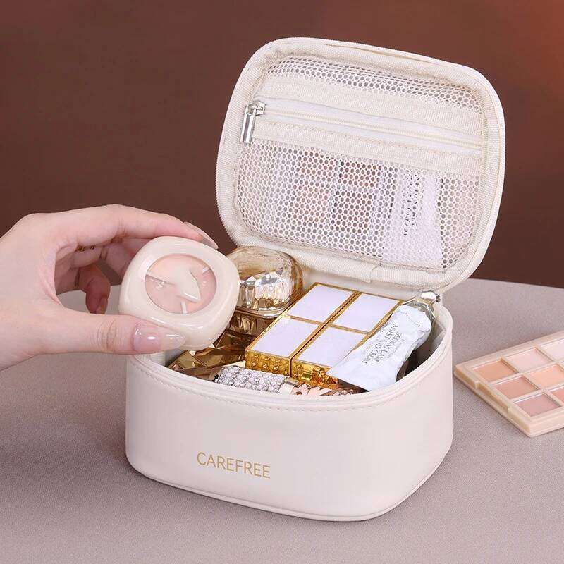 Pu Plush Mini Cosmetic Storage Women Portable Makeup Lipstick Sanitary Napkins Travel Organizer Bags Clutch Bag Y260206