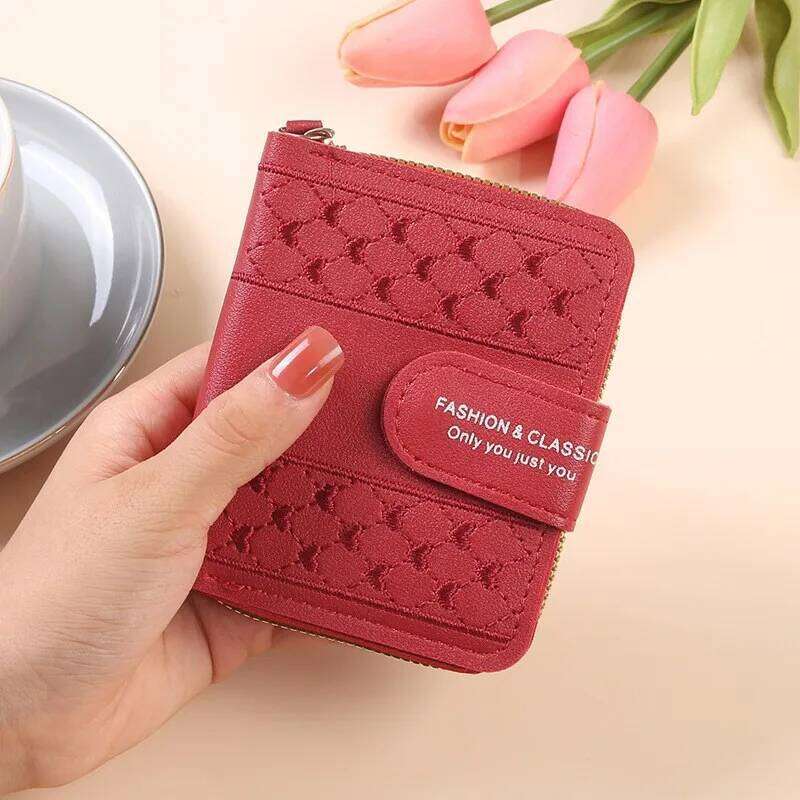 High-quality Short Zipper Ladies Purse Large Capacity Coin Card Clutch for Women Korean Style Y260206