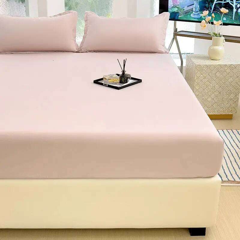 Sheets Sets Household 3pcs with Pillowcase Four Season Universal Protective Korean Fashion Soft Breathable Washable Mattress Ins XJ260206