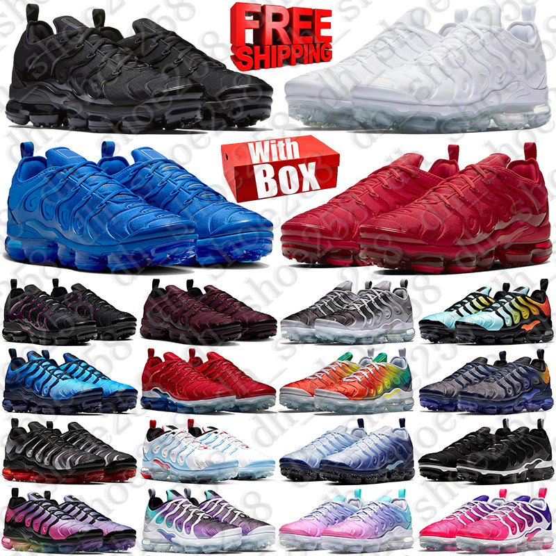 Free Shipping With Box Designer airmaxplus vapormmax tn tns vapormaxplus vapormaxx airmaxx vapores plus sneakers Running Shoes mens womens trainers discount