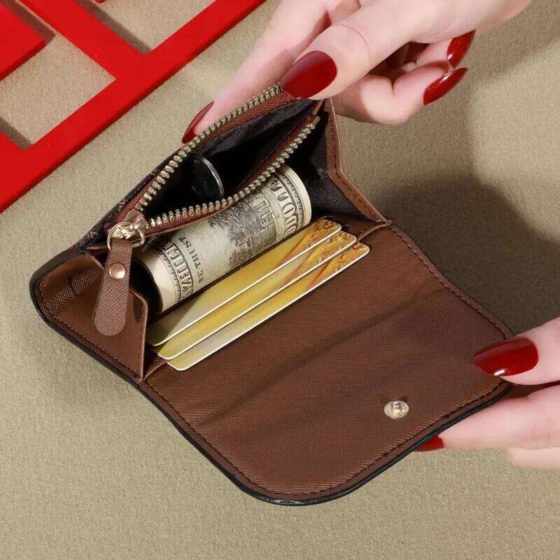 Women's Fashion Short Zero Large Capacity Bag Multi Card Pocket Wallet Y260206