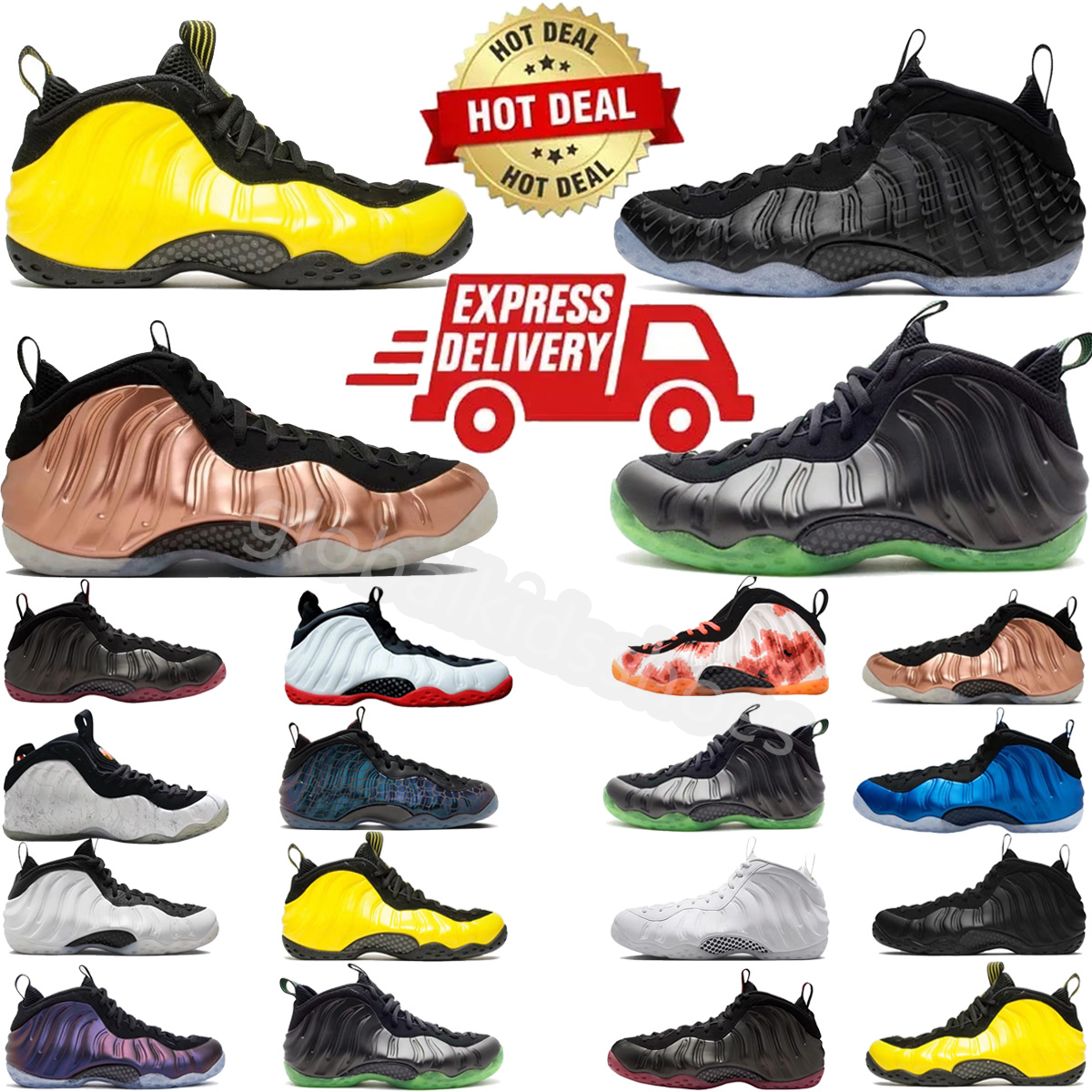Designer Basketball Shoes Foamposits Men Sneaker Anthracite Dream A World Rust Metallic Copper Legion Green Galaxy Outdoor Sports Women Trainers Sneaker