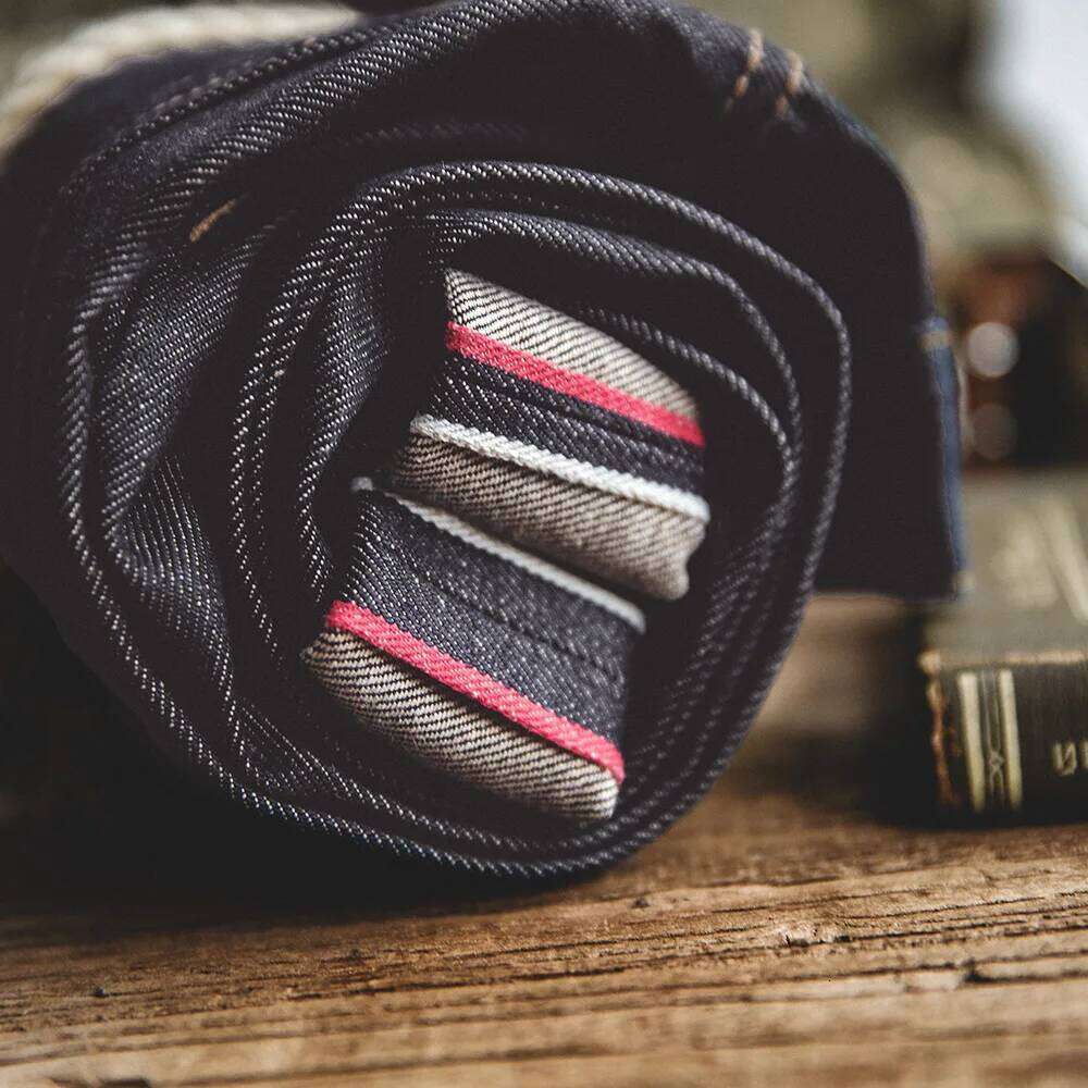 Maden Retro 11.6oz Selvedge Raw Denim Tapered Regular Fit Cotton Jeans with Zipper Fly High Quality Versatile Men's Pants X260207