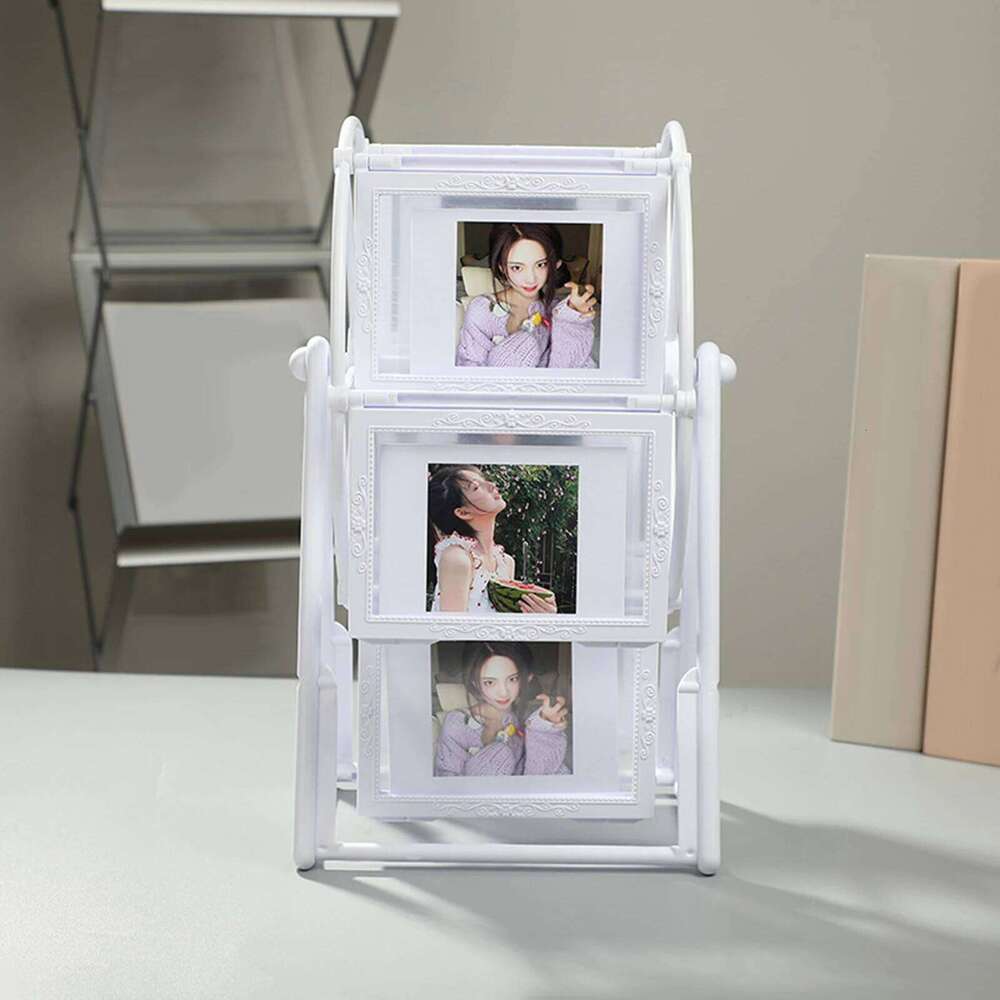 Bearing Wheel Family Photo Home Decor Rotating Windmill Picture Frame for Living Room Household Shelf Child S260205
