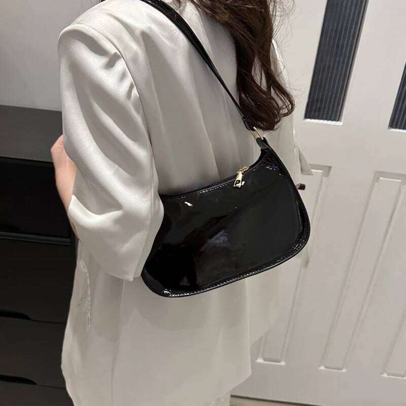 Retro Solid Color PU Leather Shoulder Underarm Bag Women's Fashion Handbags Casual Hobos Purses and Handbag Ladies Hand Bags Z260207 - view 6