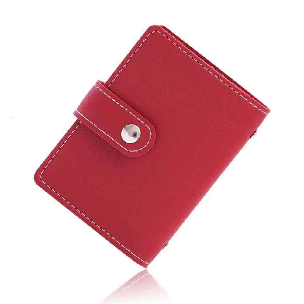 26 Slots Pocket Bag Women Men Purse Credit Card Holder Wallet PU Leather RFID Blocking Y260206