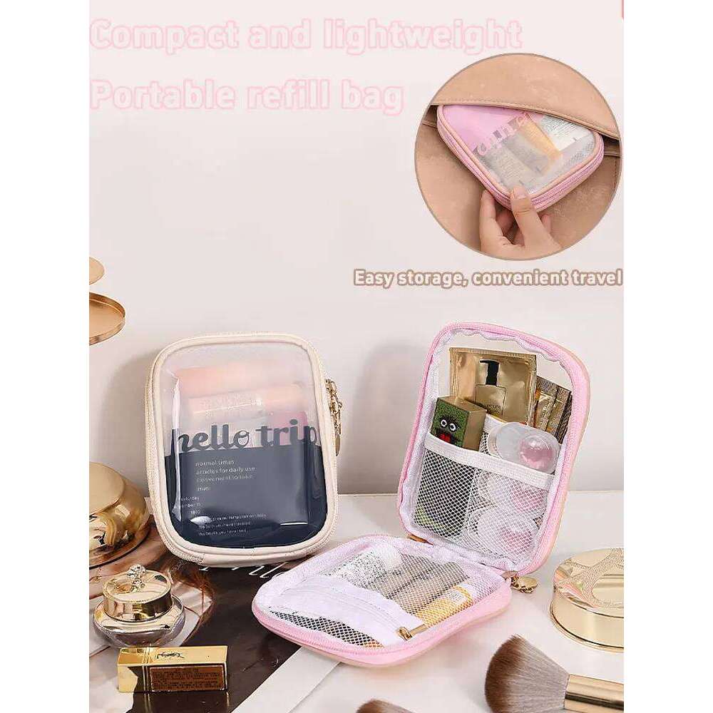 1PC Autumn Winter new portable lipstick storage personal touch-up makeup travel skincare products and toiletries bag Y260206