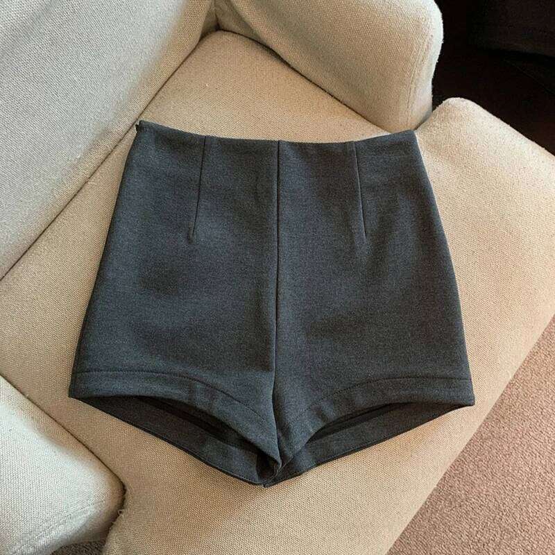 Y2K Streetwear Black Women Fashion Elegant High Waist Suit Shorts Summer Sexy Gyaru Korean Club Slim Hot Short Pants New XJ260206