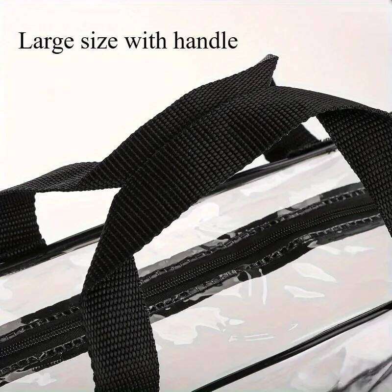 1-3pcs Portable Cosmetic Storage Transparent Waterproof Travel Wash Bathroom Bag Organizer Y260206