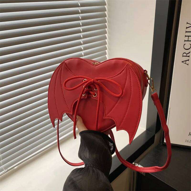 versatile ins crossbody shaped bag New trendy and personalized wing shoulder bag, Y260205
