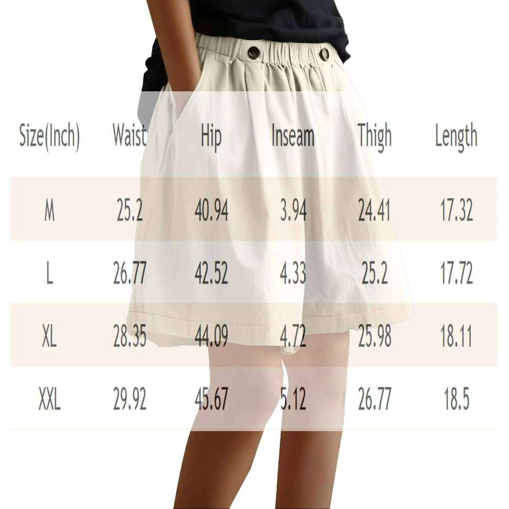 Women's summer straight wide-leg casual elastic high waist fashion sports loose jogging beach shorts XJ260206