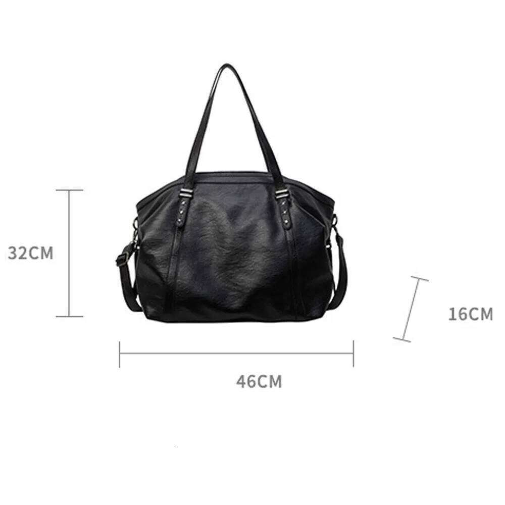Fashion PU Leather Handbag Large Capacity Multifunctional Shoulder Casual Tote Bag Women Y260204