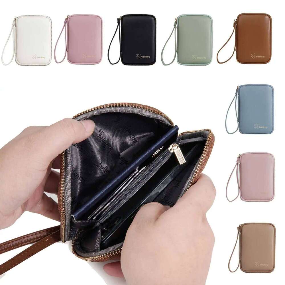 Fashion Simple Multi-Functional Zipper Coin Purse New Neutral Unisex Passport Bag Small Mobile Phone Wallet Y260206