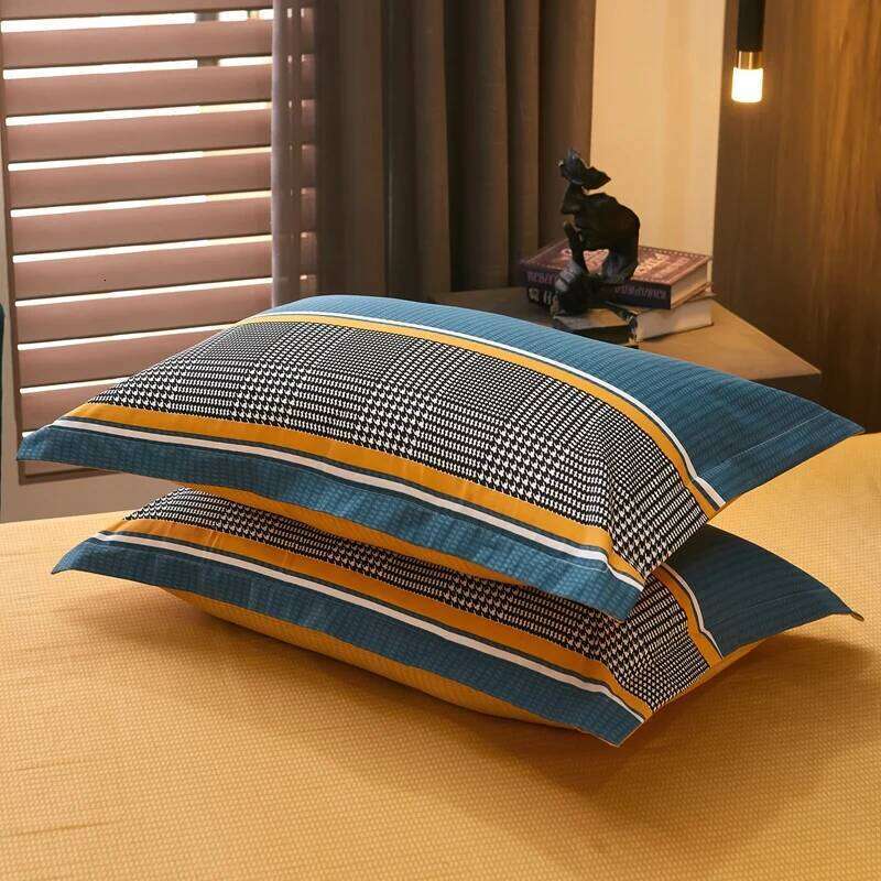 3pcs Dark Blue Striped Style Duvet Cover Set for Boy Geometric Pattern Luxury Hotel Room Decor 100% Cotton Skin-friendly Bedding XJ260206