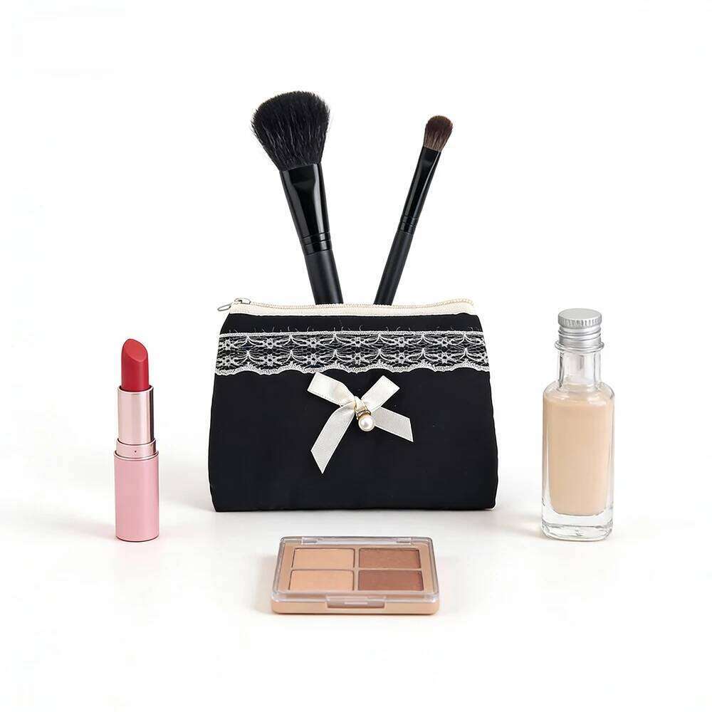 Lace Mini Cosmetic Storage Bags Cute Purses for Woman Lipstick Travel Bag Makeup Pouch Y260206