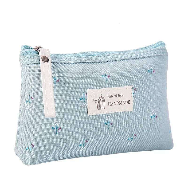 Small Floral Cosmetic Bag Travel Zipper Toiletry Organizer Wash Make Up Storage Pouch Purse for Women Daily Use Y260206